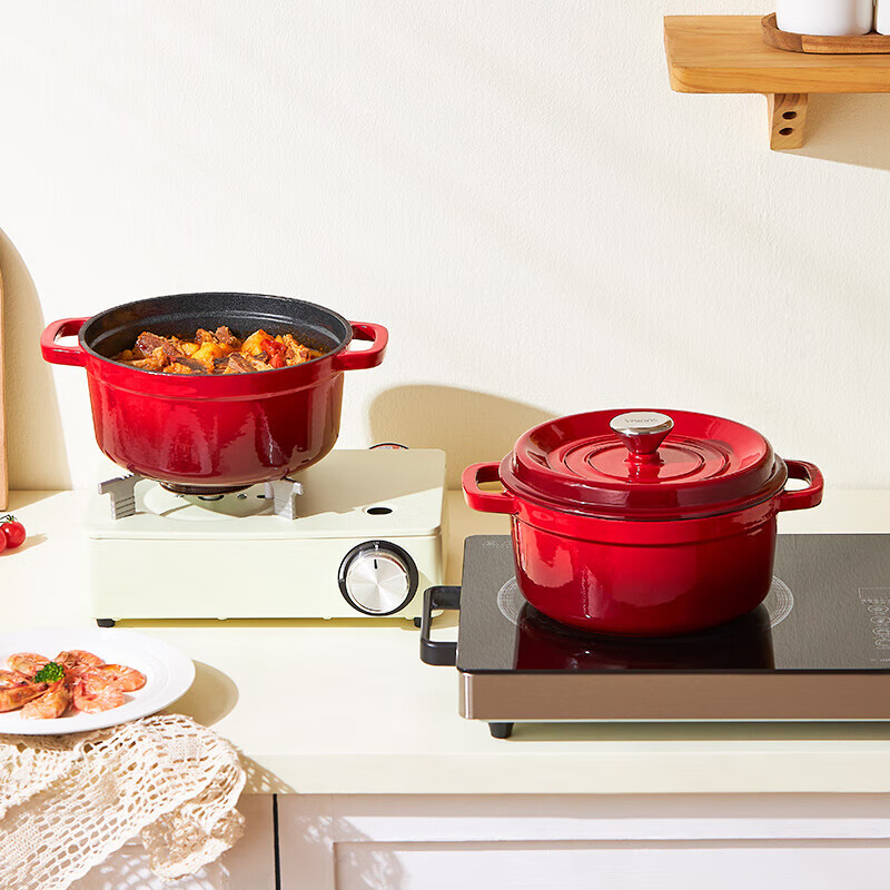 VISIONS赤焰珐琅锅VS-DG22J037C/KZ高清大图