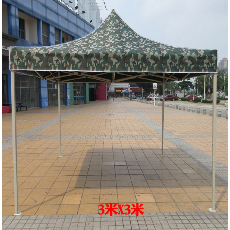 ANPEN(安攀) 遮阳棚伸缩加厚户外广告凉棚伞 四脚帐篷折叠太阳伞停车棚 3*3米加粗