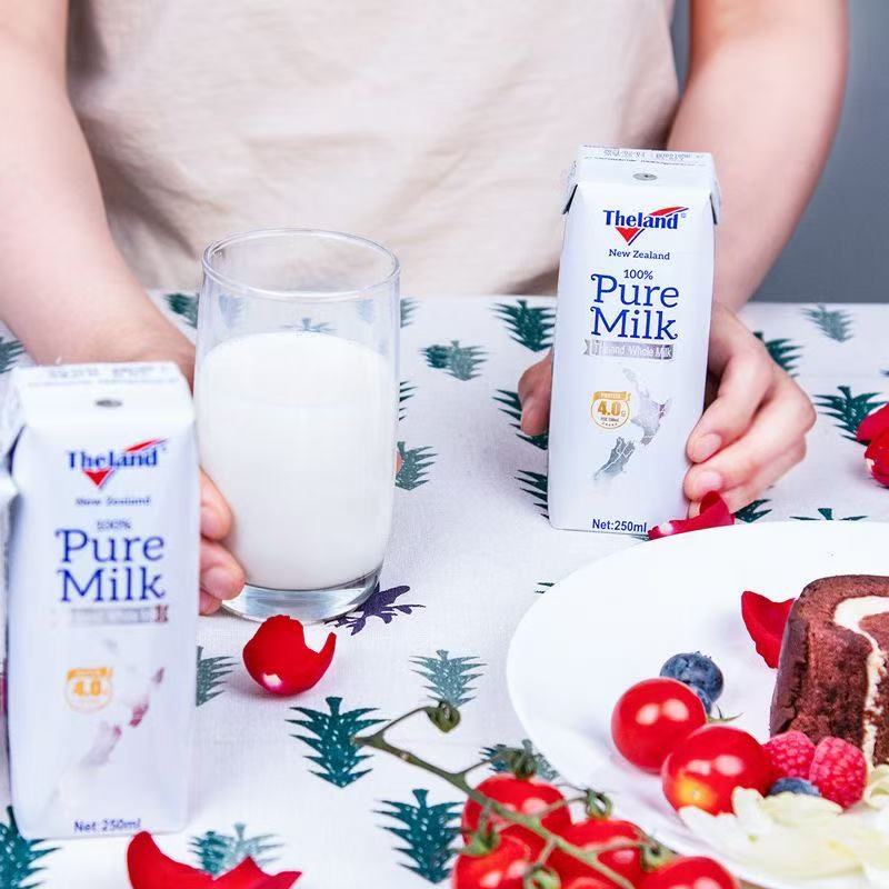 新西兰原装进口纽仕兰4.0蛋白质高钙早餐全脂纯牛奶250ml*24盒高清大图