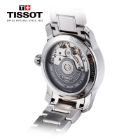 [低至5折]天梭(TISSOT)瑞士手表 钛系列商务条字时标80机芯钢带女士机械表T087.207.44.057.00