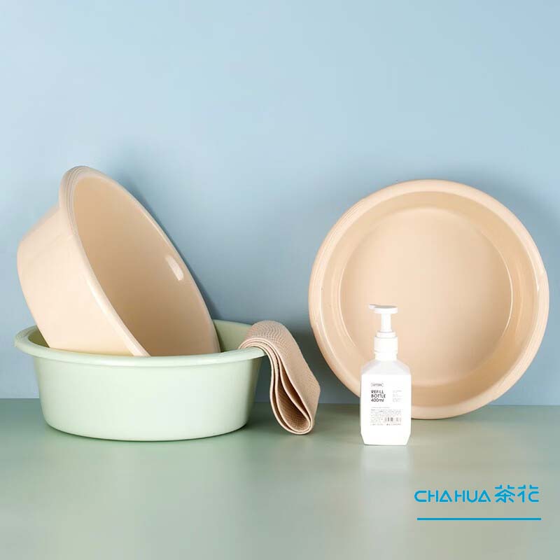 茶花(CHAHUA) 时尚通用盆 0404 36cm 粉色/绿色 单个装