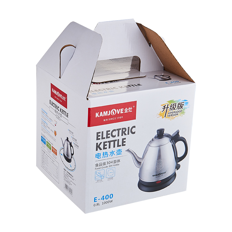 KAMJOVE/金灶 E-400食接触用304不锈钢电热水壶全钢电茶壶烧水壶
