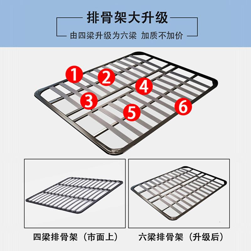 床现代简约布艺双人床2米2.2米2.4主卧大床加宽布床榻榻米1.8米 床2.2*2米+乳胶床垫+床头柜*2其他组装式架子床