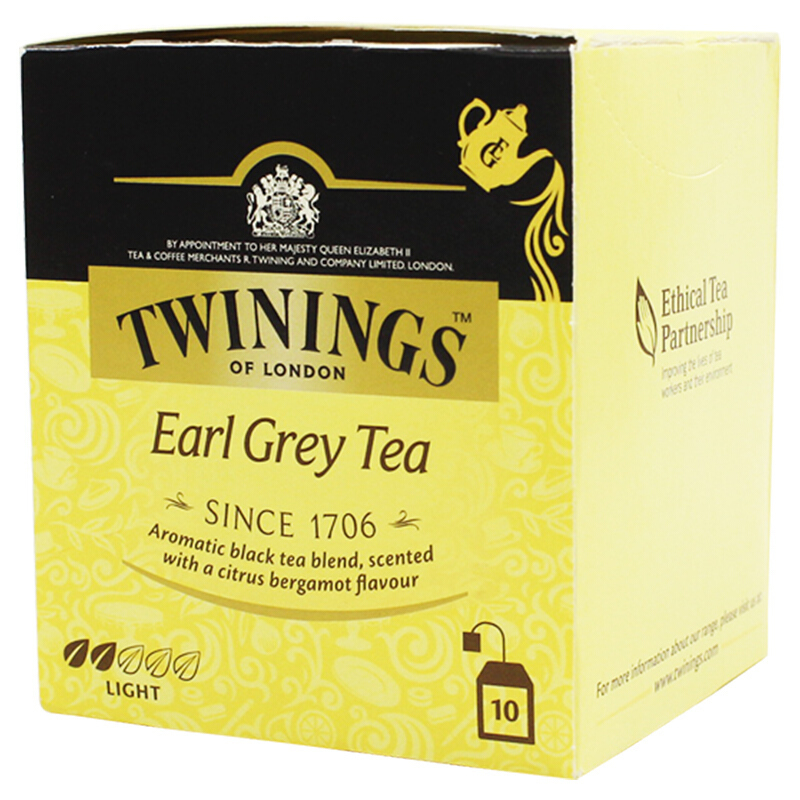 Twinings川宁 英国豪门伯爵红茶茶叶 进口英式红茶包 袋泡茶 20g