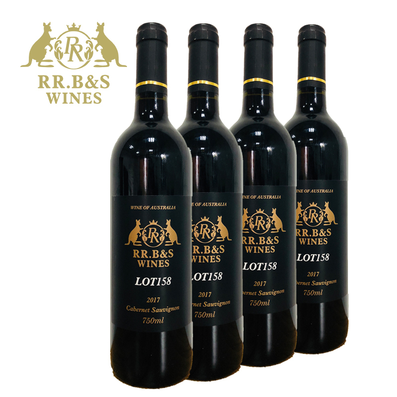 RR.B&S澳大利亚进口LOT158红酒赤霞珠干红葡萄酒750ml