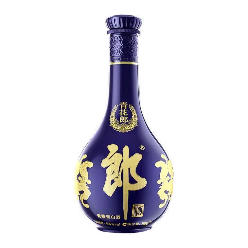 郎酒 青花郎 53度500ml单瓶 酱香型白酒[酒具礼盒]年份随机