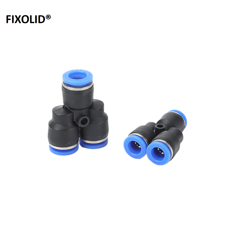 FIXOLID 气管快速接头Y型变径三通接头 PW16-8-8 个高清大图
