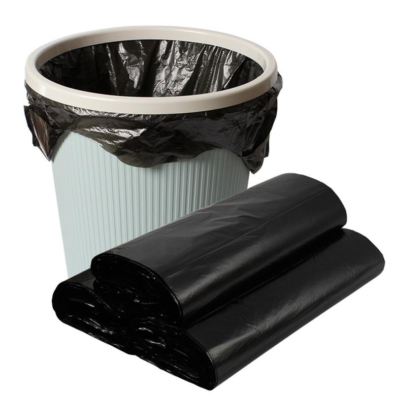 京惠思创背心垃圾袋黑色32*55cm*100只2.1丝中号加厚办公家用手提式垃圾袋高清大图