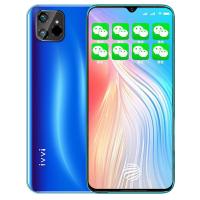依偎(ivvi)P60(i8) 全网通4G 水滴全面屏 顶部指纹 老人模式 智能老人学生 4GB+64GB 手机 流光蓝