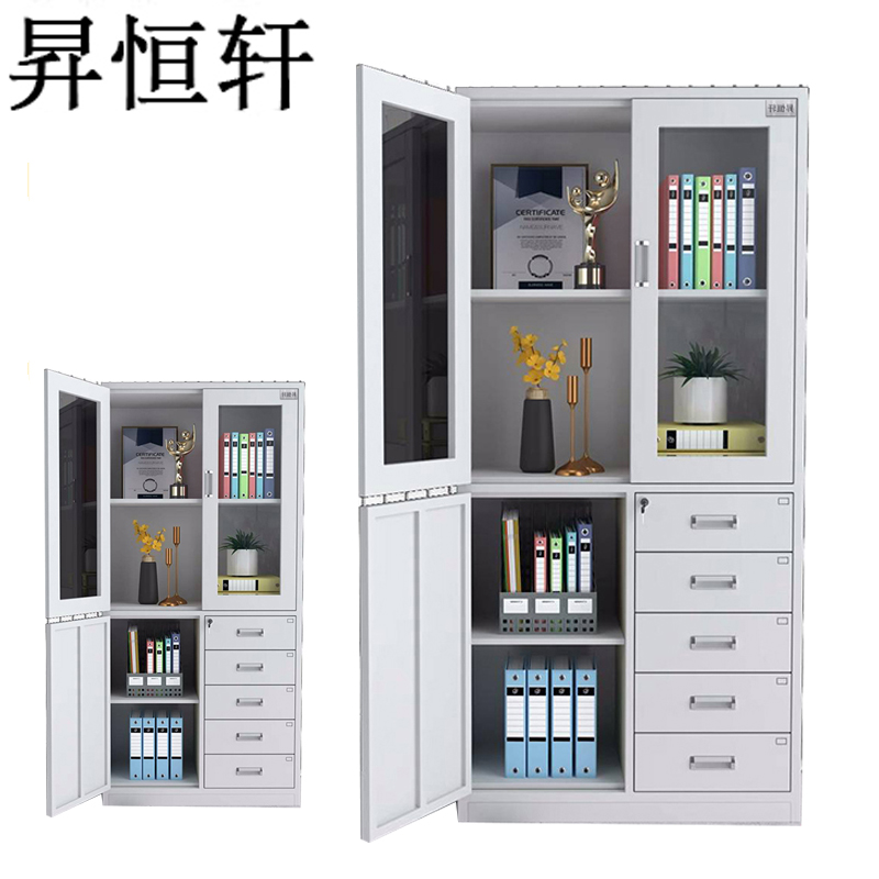 昇恒轩 偏五斗文件柜更衣储物铁柜柜子 SHX-0422 个(钢板厚度0.9mm )高清大图