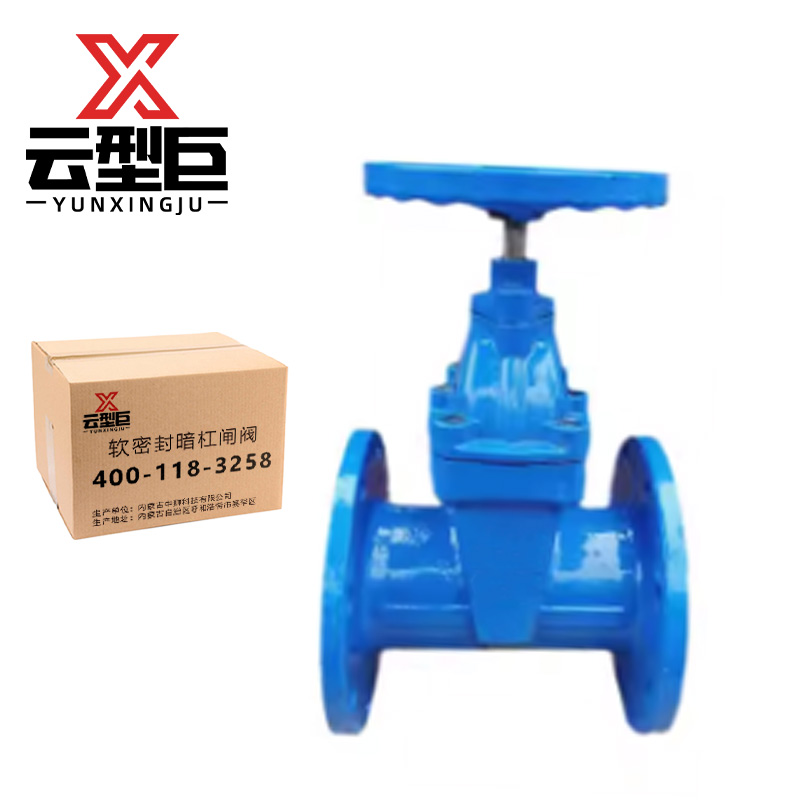 云型巨 软密封暗杠闸阀 Z45X-16/DN200 个高清大图