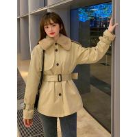 迪鲁奥（DILUAO)40岁50岁妈妈穿的衣服秋冬2021新款复古法式中长款收腰毛棉加厚气_776 均码 黑色长款