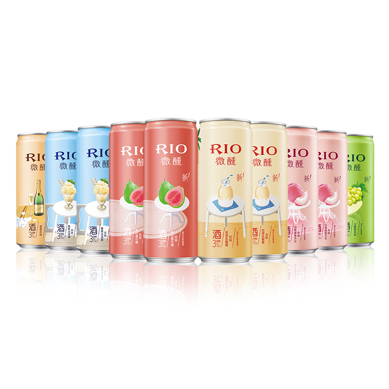 RIO锐澳微醺3度鸡尾酒洋酒小美好系列330ml混合6口味10罐装果酒高清大图