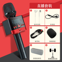 屁颠虫X51音响话筒一体麦克风全民K歌神器手机直播声卡无线蓝牙掌上ktv家用电视户外儿童手持扩音器全能唱歌 +直播套装