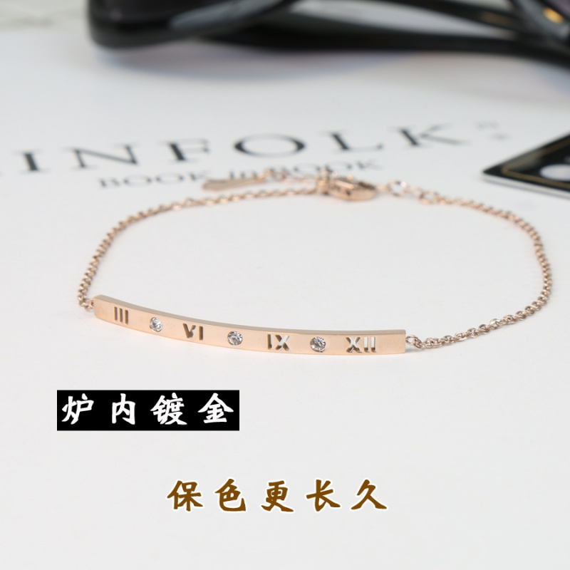 韩版钛钢镀18K玫瑰金彩金女脚链双层红绳铃铛简约时尚防过敏饰品送女朋友老婆生日礼物送女朋友七夕情人节礼物
