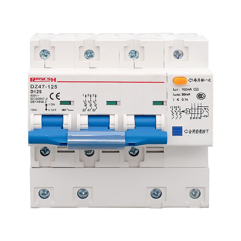 6a3p三相三线上海人民三相漏电保护断路器380v空气开关3p三相三线4p