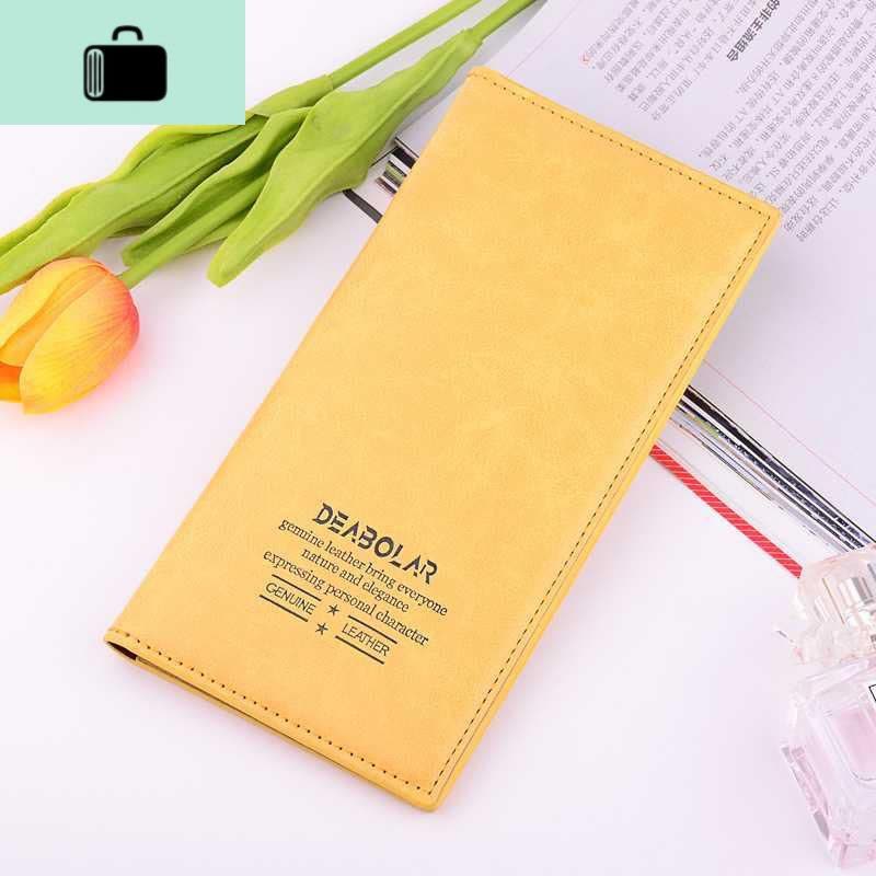 色钱包 长款男薄长款钱包男女长款日韩潮人个性情侣款青NEW LAKE图片