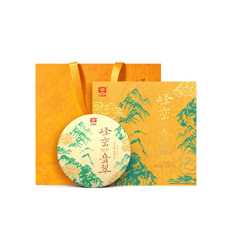 大益 普洱茶 峰峦叠翠(生茶)礼盒 生茶礼盒357g*1盒