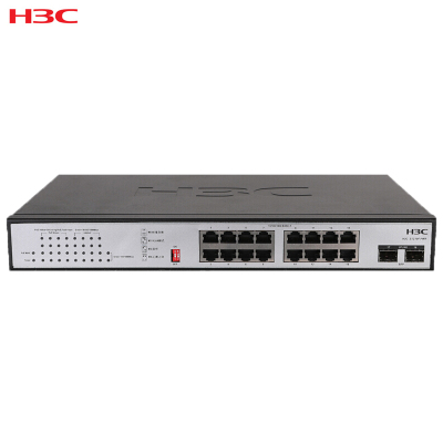 华三(H3C)S1218F-PWR 16口 千兆 非网管POE企业级交换机 1000Mbps 千兆以上 千兆以太网交换机