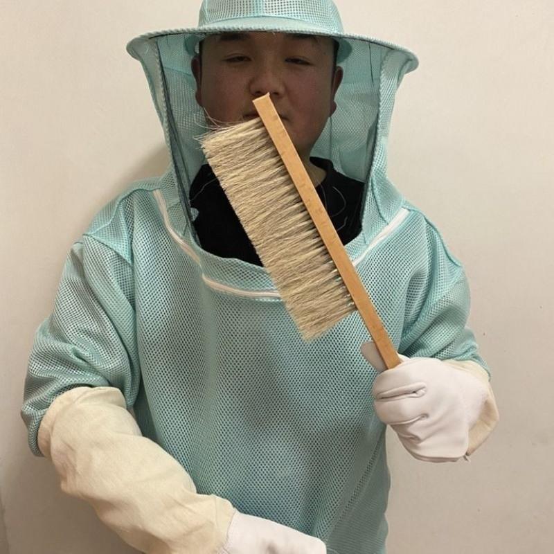 迷彩蜂帽 防蜂服全套手套蜂扫蜜蜂防护服半身养蜂服防蜂帽养蜜蜂工具防蜂衣