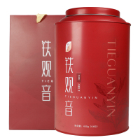 裕园茶 乌龙茶安溪铁观音清香型茶叶 金碗筷大铁罐 450g