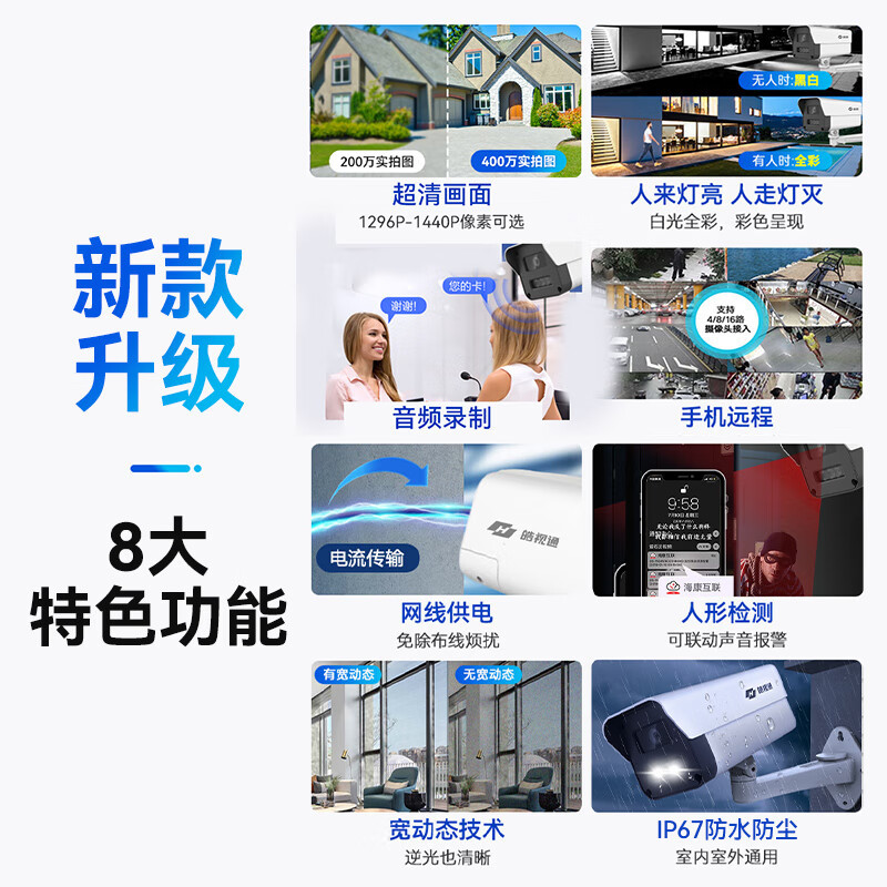 海康威视 皓视通400万像素 IPC24V2-LA(POE) 监控摄像头 单位:个