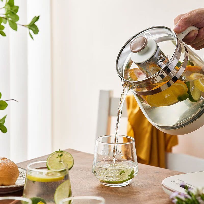 小熊(bear)养生壶办公室1.5L容量迷你小型煮茶壶全自动加厚玻璃煮茶器YSH-D15Y1图片