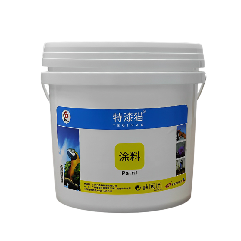 特漆猫 乳胶漆 黄色 5L 桶高清大图