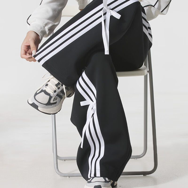 阿迪达斯 （adidas）女裤新款百搭时尚运动休闲针织长裤KG3855 ZP高清大图