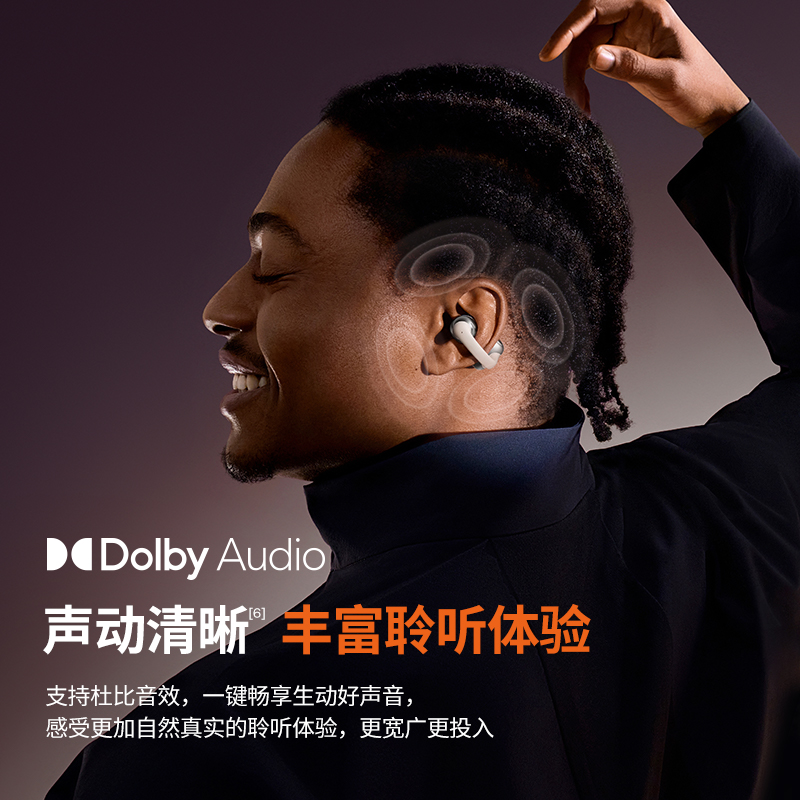 SHOKZ韶音动钛圈OpenDots ONE 耳夹式蓝牙耳机E310星际白高清大图