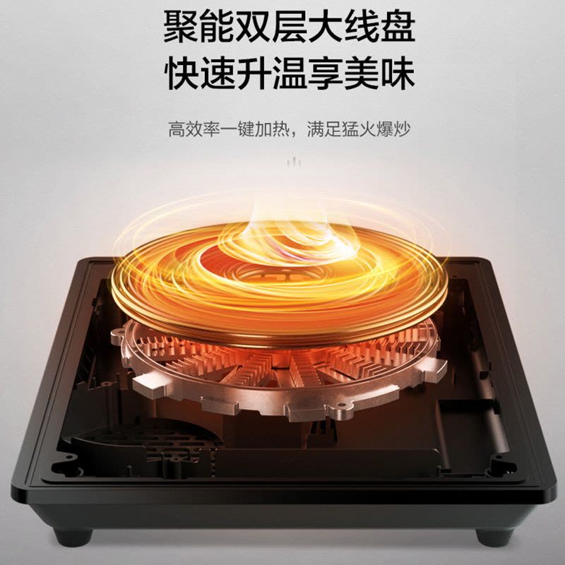 苏泊尔(SUPOR)电磁炉家用火锅智能滑控大功率爆炒家用多功能过热断电电磁灶C22-IH9E32S图片