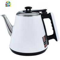 茶吧饮水机烧水壶泡茶专用单个配件五环自动上水壶美菱奥克斯通用 FENGHOU 黑白色(翻盖)半自动食品级304不锈钢