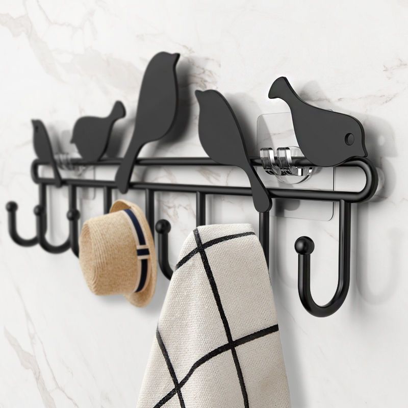 门后衣帽钩毛巾挂钩壁挂墙壁挂钩挂衣架房置物架墙壁饰品长条排钩极简
