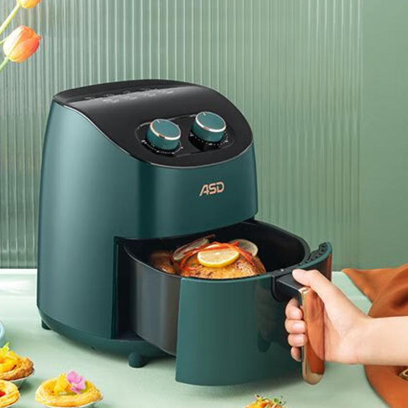 爱仕达空气炸锅3L大容量自动断电旋钮式无油煎炸锅AK-F30J701高清大图