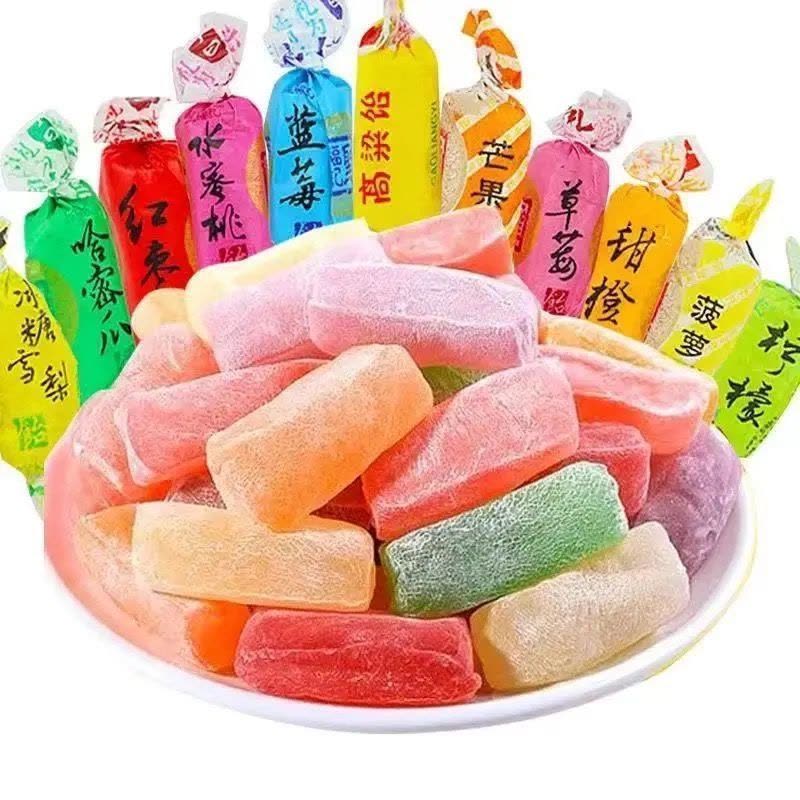 正宗特产高粱饴Q弹可拉丝软糖多种水果口味糖果年货零食批发图片