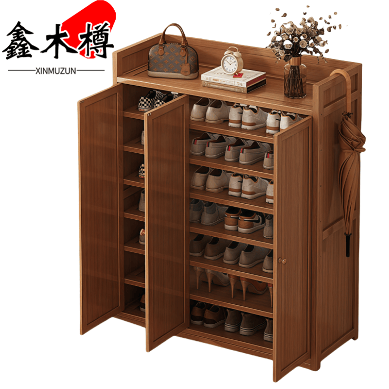 鑫木樽鞋柜900*320*1220mm个高清大图