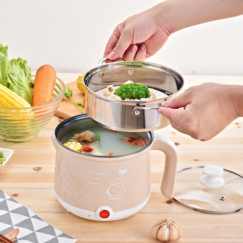 宿舍学生小锅煮粥煮面寝室小功率小电锅妖怪多功能家用火锅电煮锅