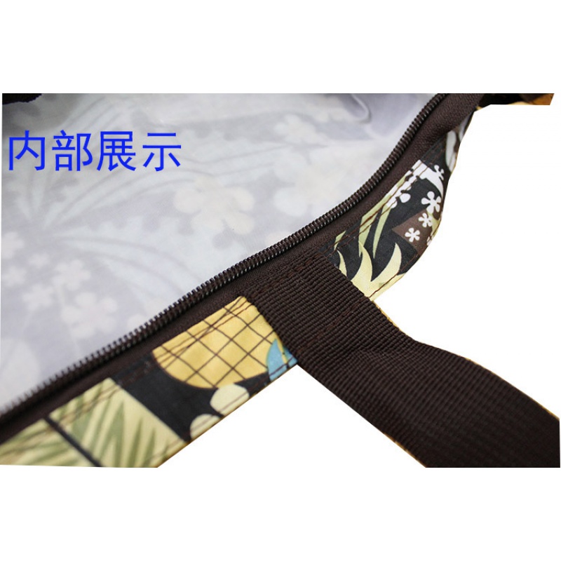 家柏饰(CORATED)拉链购物袋加大单肩妈咪防水加厚外出旅行袋包折叠便携收纳袋高清大图