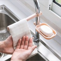 家用水龙头沥水置物架水池收纳架 厨房用品水海绵抹布沥水架