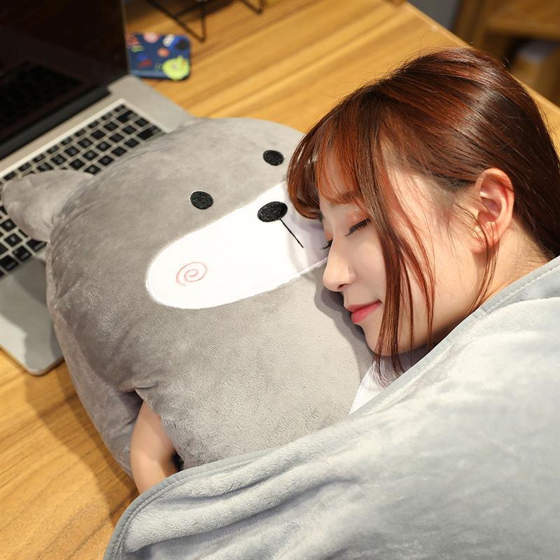抱枕被子两用汽车靠垫办公室午睡毯子枕头可爱少女心睡觉神器女生