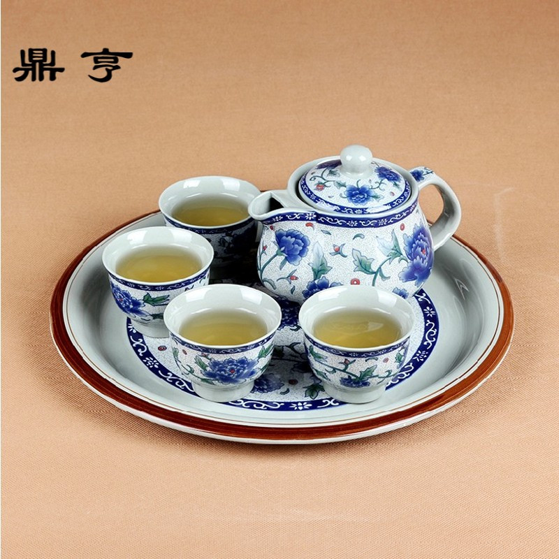 鼎亨景德镇青花瓷陶瓷茶壶过滤单壶大号功夫茶具容量家用泡茶水壶