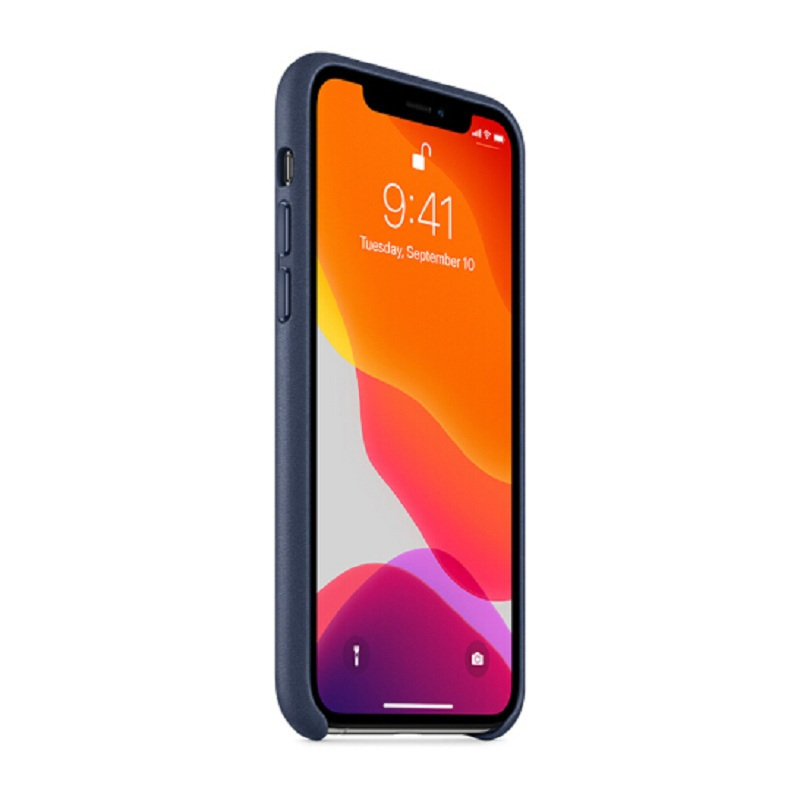 苹果Apple 原装iPhone 11 Pro 皮革保护壳 手机壳 午夜蓝色