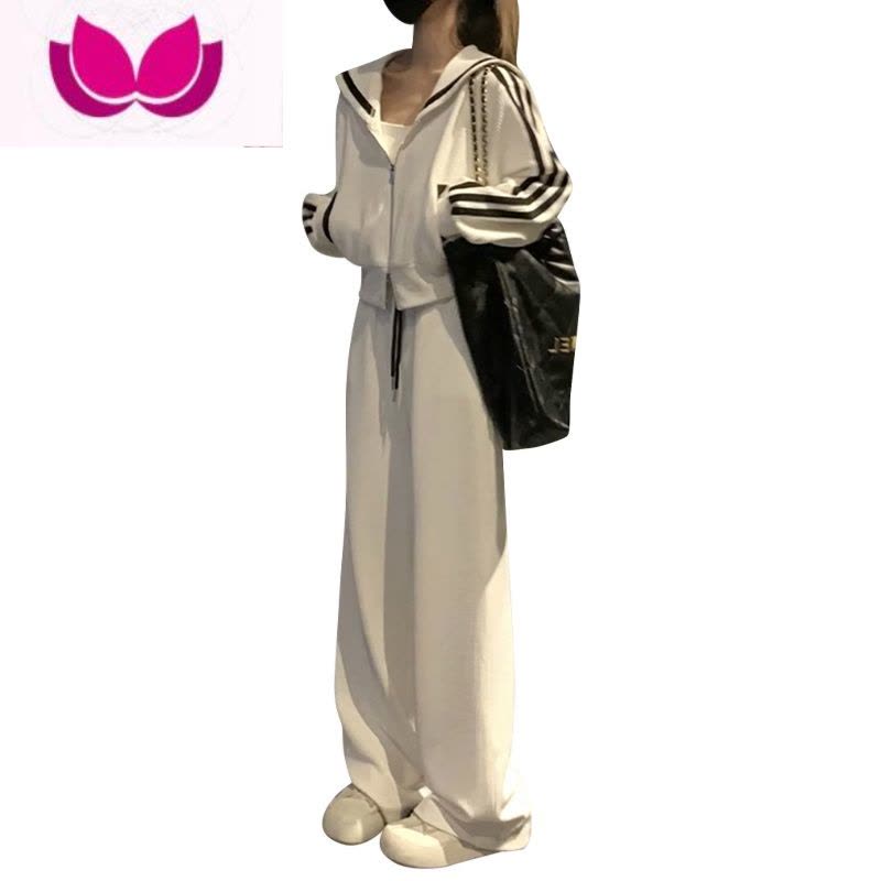 七斓女装2023新款茶系穿搭配一整套气质名媛盐系轻熟卫衣套装图片