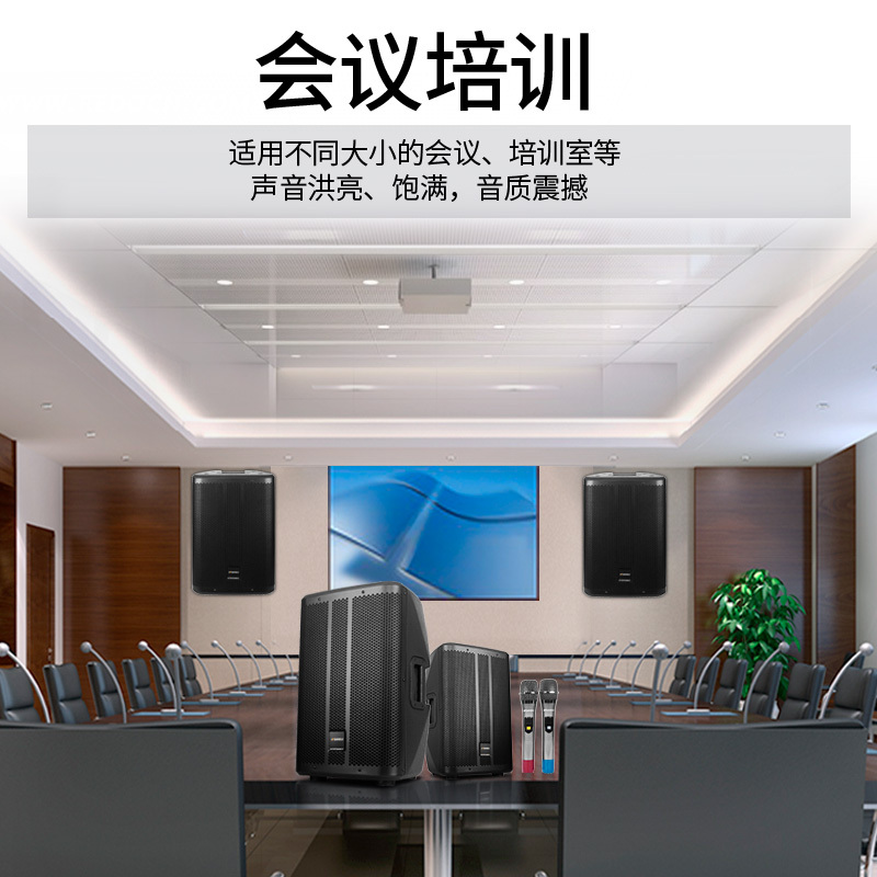 SanSui/山水SE801有源家庭ktv音响会议卡包音箱套装卡拉OK小型唱歌k歌一体机舞蹈室家庭影院8寸