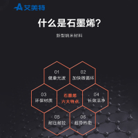 艾美特(Airmate)踢脚线取暖器WD22-A4 2200W功率 家用节能电暖器速热省电地暖式石墨烯电暖气片