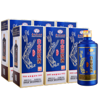 贵州茅台集团白金原浆VIP珍酿蓝瓶500ml*6瓶52度粮食酿造高度白酒整箱装