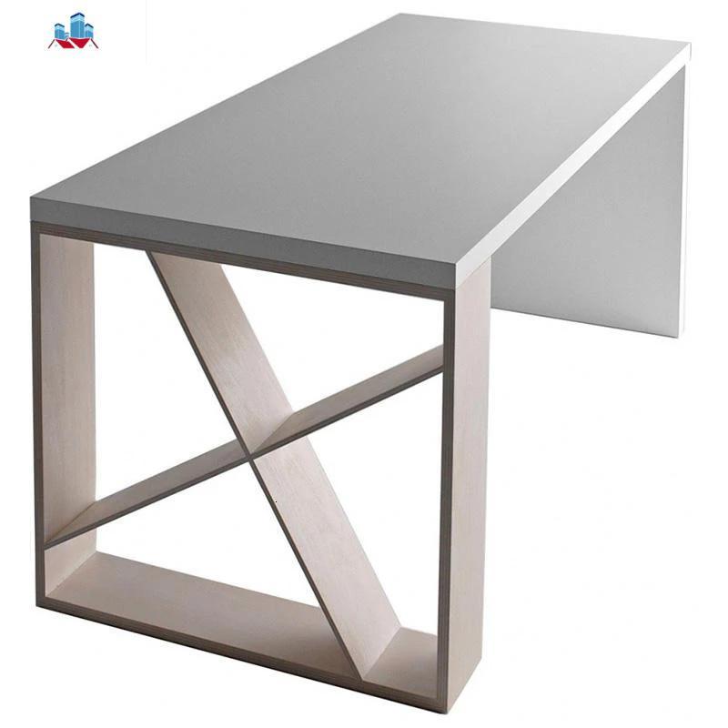 实木书桌现代简约长桌会议桌白色办公桌个性电脑桌创意工作台泰空仓