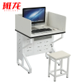 班龙屏风电脑桌0.8m白色套