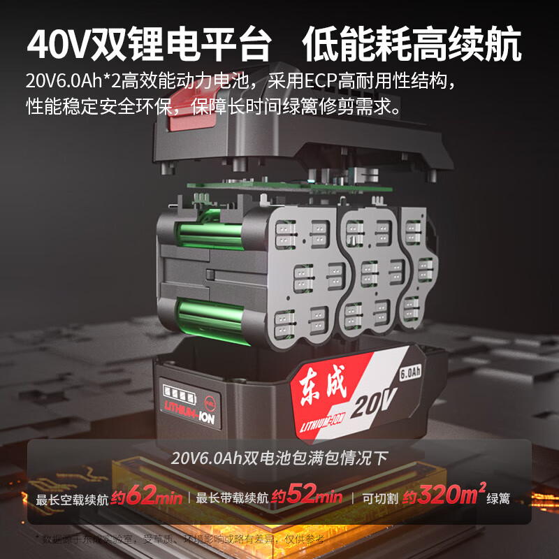 东成 充电式无刷高枝剪 DCYD40211(H2S型)20V+20V 6.0ah双包高清大图