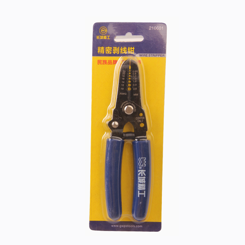长城精工 精密剥线钳 拨线钳子电缆剥皮器剥皮钳 5021 210601 1把高清大图